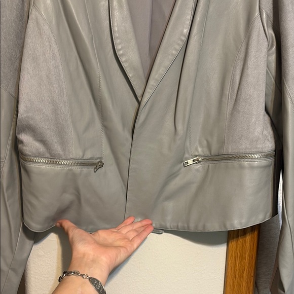 Gray Open-Front Jacket - Picture 2 of 4